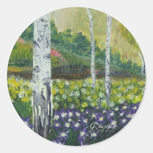 Verboden in een boom ronde sticker (Voorkant)