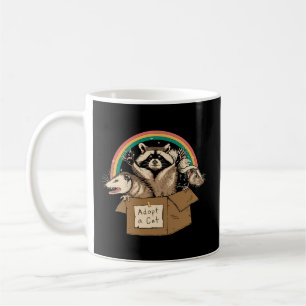 Verboden katten aannemen in box Raccoon Skunks Pos Koffiemok