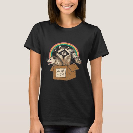 Verboden katten adopteren t-shirt (Voorkant)