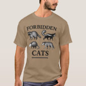 Verboden katten t-shirt (Voorkant)