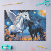 Verboden liefde Pegasus en paard Tissuepapier (Craft)