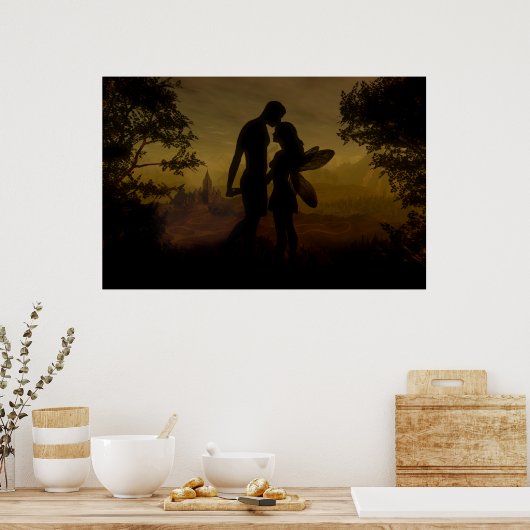 Verboden liefdesgroot Poster (Keuken)