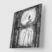 Verboden Man Vierkante Klok (Hoek)