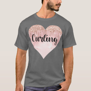 Verboden meisjescadeaus glitter hart t-shirt