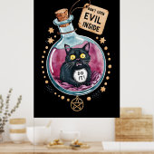 Verboden nieuwsgierigheid poster (Keuken)