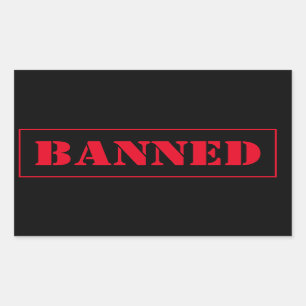 Verboden Nintendo Switch Rechthoekige Sticker