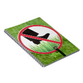 Verboden op het Gras te Trappen Notitieboek (Rechterzijde)