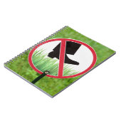Verboden op het Gras te Trappen Notitieboek (Linkerzijde)
