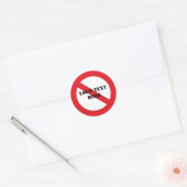 Verboden op maat gemaakte stickers (Envelop)