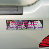 Verboden paardenslachting! bumpersticker (Op auto)