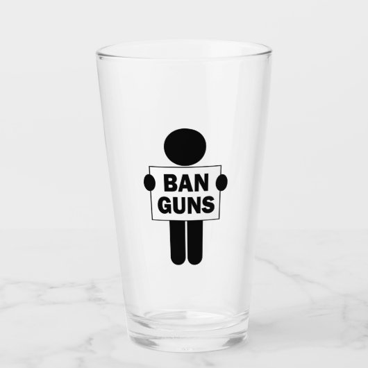 Verboden Pistolen Glas (Voorkant)