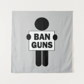 Verboden Pistolen Wandkleed (Voorkant)