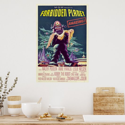 Verboden planeet 1956 poster (Keuken)