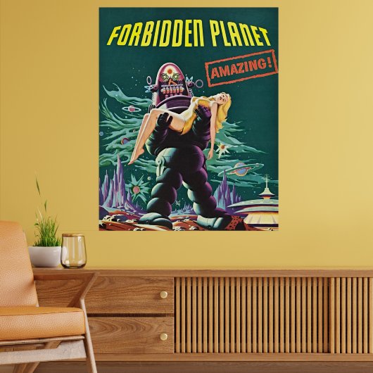 Verboden Planeet - Oude Film Poster (Woonkamer 2)