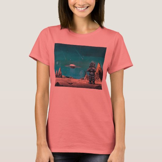 Verboden Planet Deluxe Retro T-shirt. T-shirt (Voorkant)