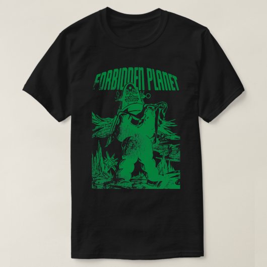 Verboden Planet Retro 50s Film T-shirt (Design voorkant)