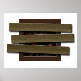 Verboden ramen Halloween Hauned House Poster