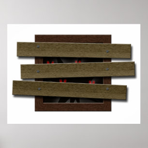 Verboden ramen Halloween Hauned House Poster