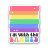 Verboden Regenboogboeken Sticker (Voorkant)