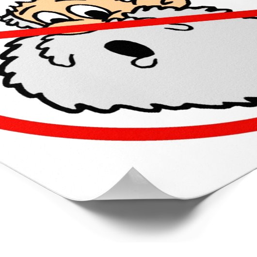 Verboden Santa Poster (Hoek)