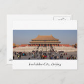 Verboden stad, Beijing Briefkaart (Voorkant / Achterkant)