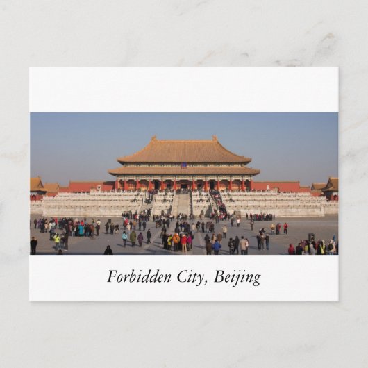 Verboden stad, Beijing Briefkaart (Voorkant)