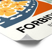 Verboden Stad Beijing China reizen bloemsierkunst Poster (Hoek)