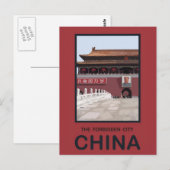 Verboden Stad China Briefkaart (Voorkant / Achterkant)