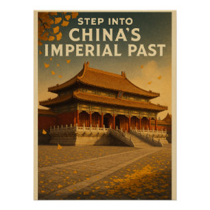 Verboden Stad in Beijing in de herfst Perfect Poster