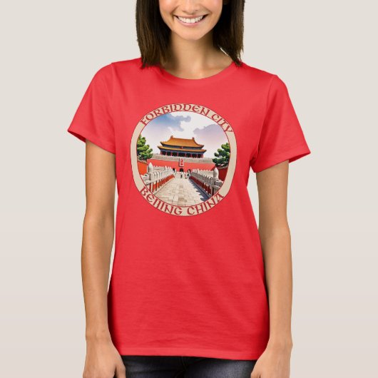 Verboden Stad Peking China T-shirt (Voorkant)