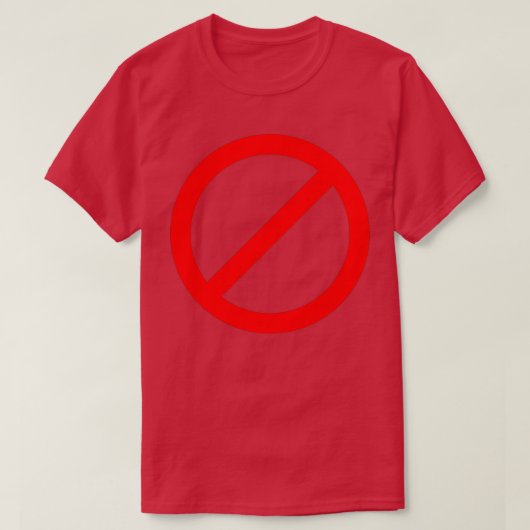 verboden t-shirt (Design voorkant)