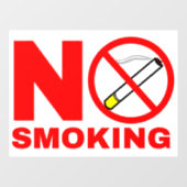 Verboden te Roken Symbool Raamsticker (Vel)