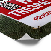 VERBODEN TOEGANG Bord en ... Poster (Hoek)