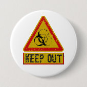 Verboden Toegang Ronde Button 7,6 Cm (Voorkant)