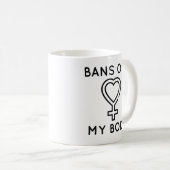 Verboden Van Mijn Lichaam Koffiemok (Voorkant rechts)