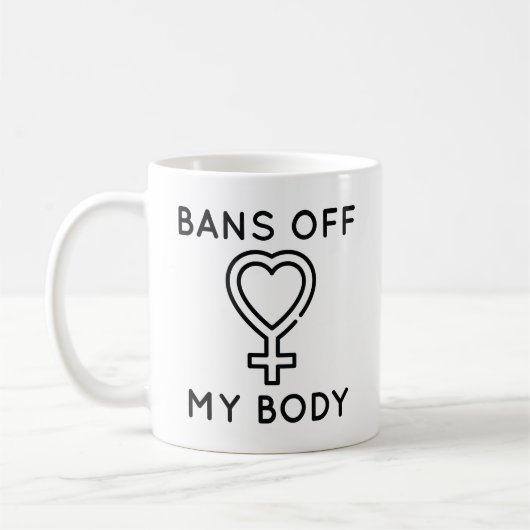 Verboden Van Mijn Lichaam Koffiemok (Links)