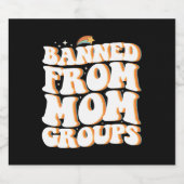 Verboden van Moeder Groepen Grappige Moederdag Gro Bier Etiket (Enkel label)