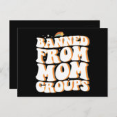 Verboden van Moeder Groepen Grappige Moederdag Gro Briefkaart (Voorkant / Achterkant)