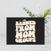 Verboden van Moeder Groepen Grappige Moederdag Gro Kaart (Staand voorkant)