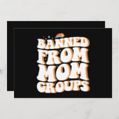 Verboden van Moeder Groepen Grappige Moederdag Gro Kaart (Voorkant / Achterkant)