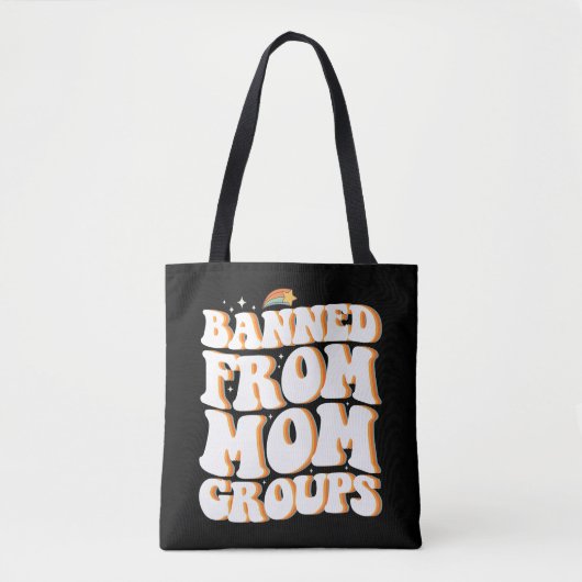 Verboden van Moeder Groepen Grappige Moederdag Gro Tote Bag (Voorkant)