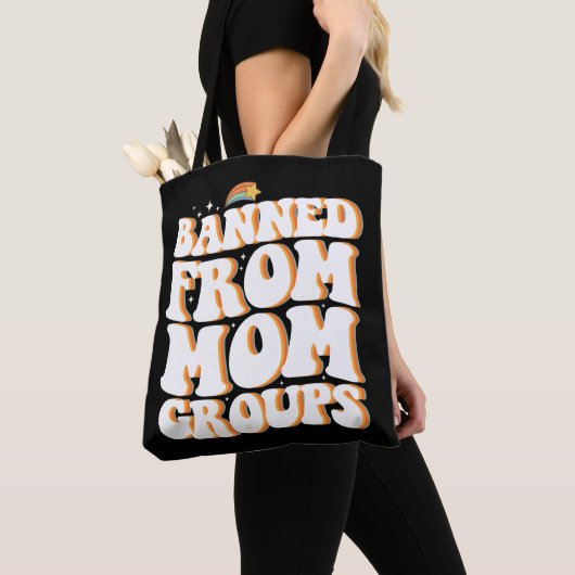 Verboden van Moeder Groepen Grappige Moederdag Gro Tote Bag (Dichtbij)