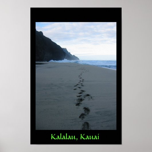 Verboden voetstappen in Kalalau Poster (Voorkant)