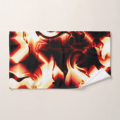 Verboden vuur op de donkerste rode achtergrond bad handdoek (Handdoek)