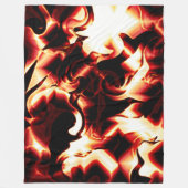 Verboden vuur op de donkerste rode achtergrond fleece deken (Voorkant)