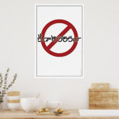 Verboden zegenvisserij (ASL) Poster (Keuken)