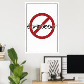 Verboden zegenvisserij (ASL) Poster (Thuiskantoor)