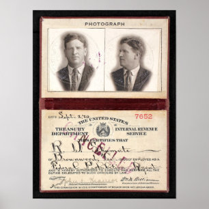 VERBODSAGENT SHUMATE 1920 POSTER