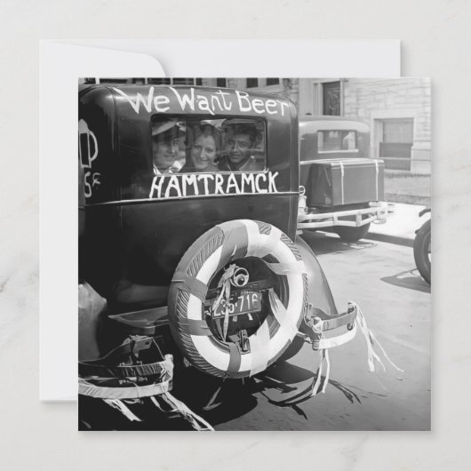 Verbodsbier, willen wij bier, geschiedenis Kaart (Voorkant)