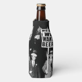 Verbodsbierprotest 1950's Vintage Foto Flesjeskoeler (Fles Voorkant)